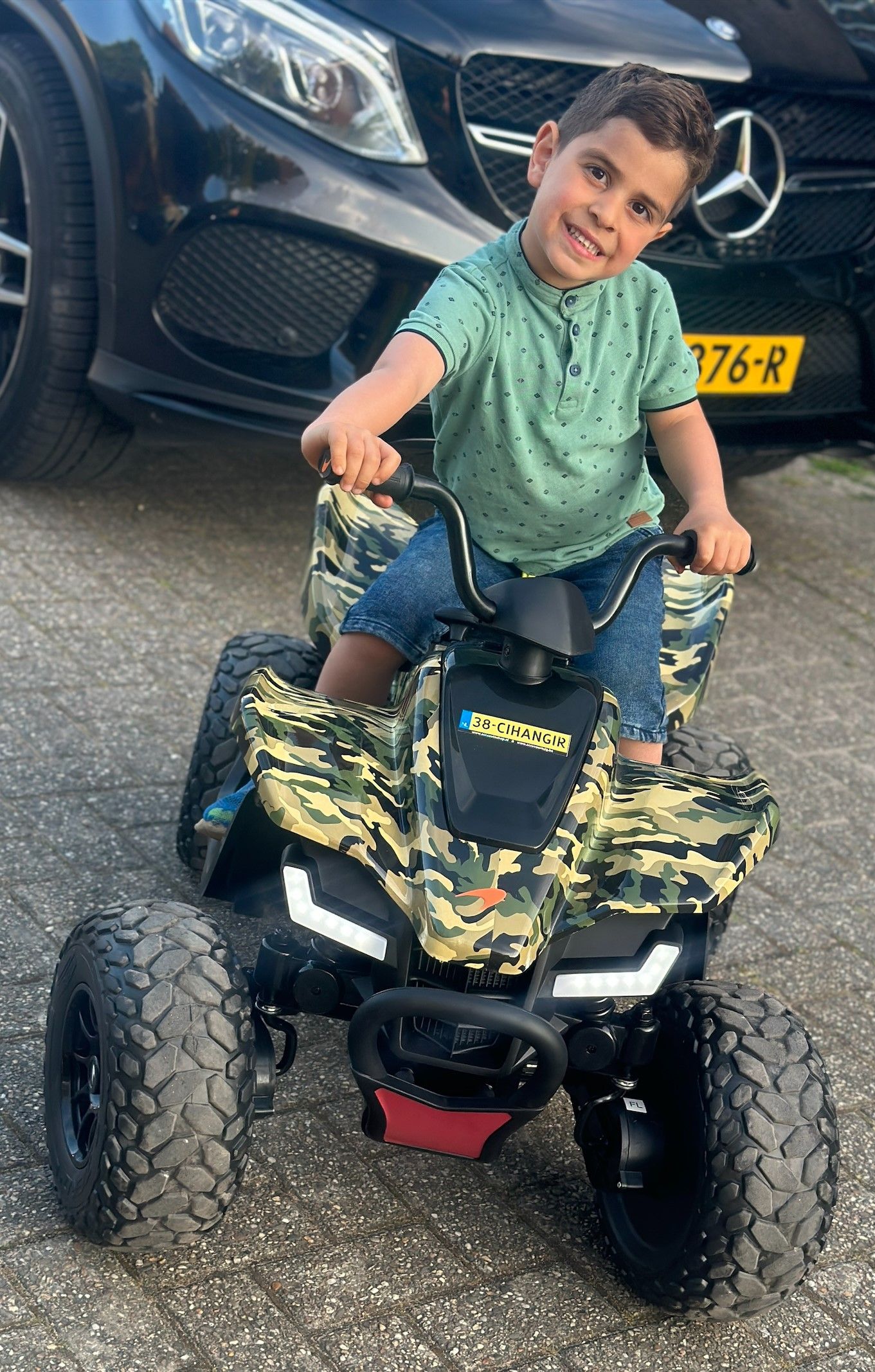Tevreden chauffeurtje
